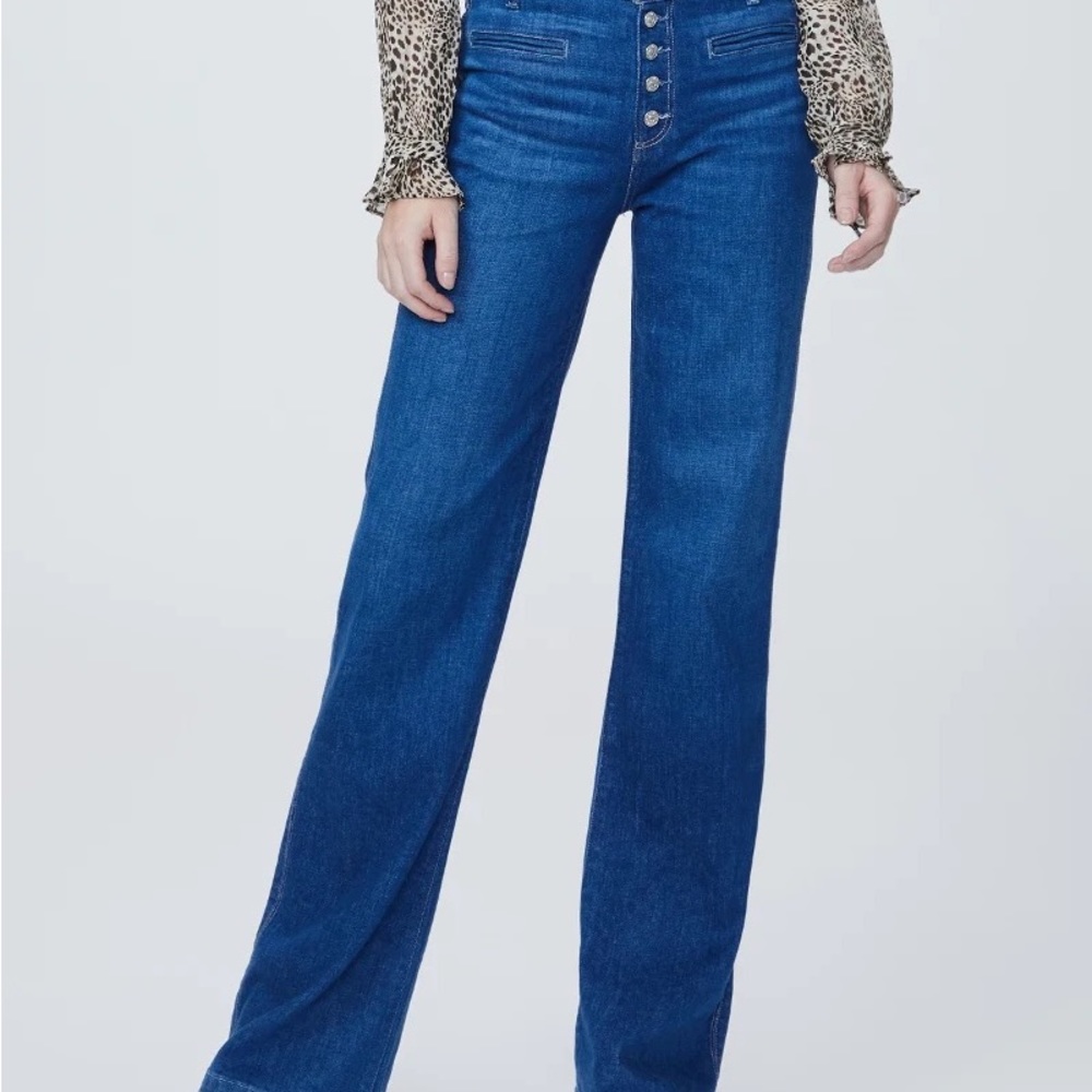 Paige Leenah Exposed Button Jeans Size 31 - New